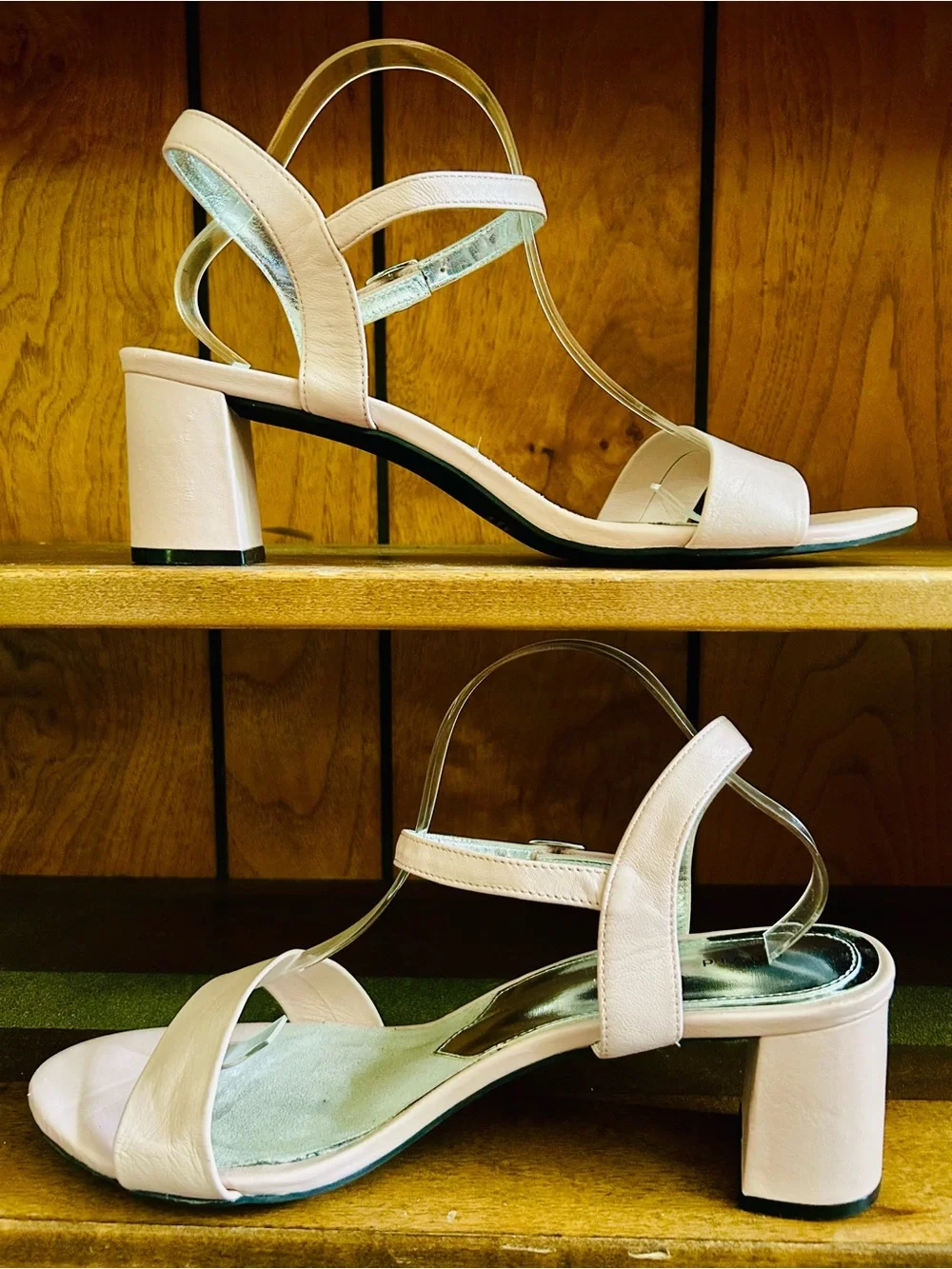 David Tate Pink Ageless Adjustable Ankle Strap Heels Sandals 13 WW EXTRA WIDE